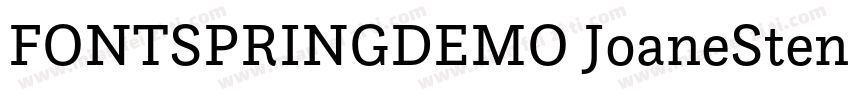 FONTSPRINGDEMO JoaneStencilExtraLig字体转换
